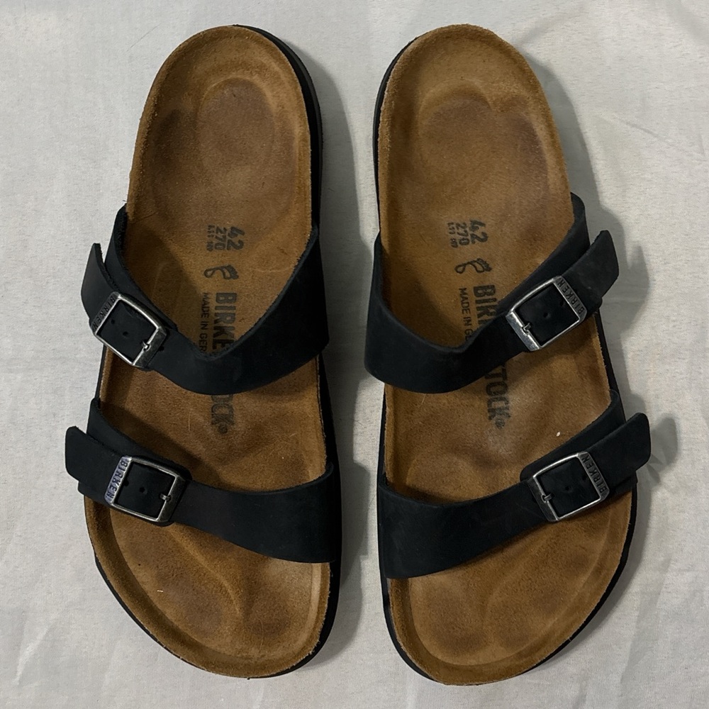 Birkenstock Black Chunky Buckle Sandals